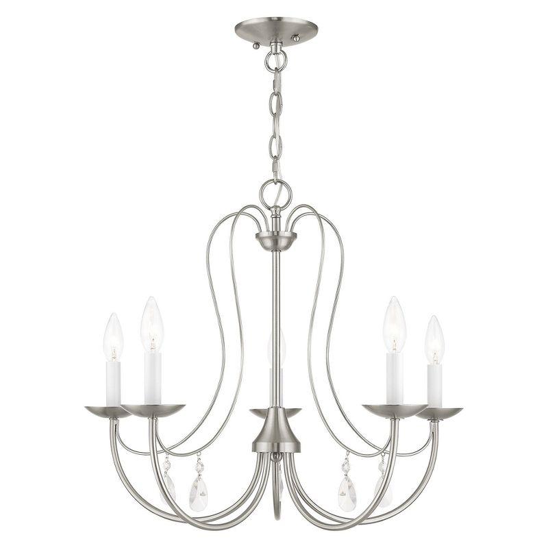 Livex Lighting Mirabella 5 - Light Chandelier in  Brushed Nickel