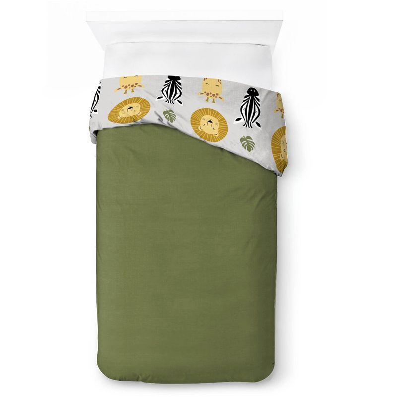 Saturday Park Safari Friends 100% Organic Cotton Duvet Cover & Sham Set