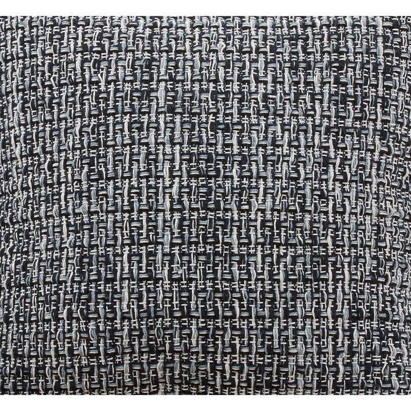 Saro Lifestyle Woven Pillow - Down Filled, 22" Square, Navy Blue