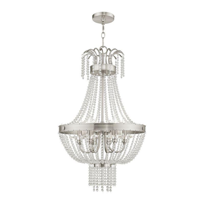 Livex Lighting Valentina 6 - Light Chandelier in  Brushed Nickel