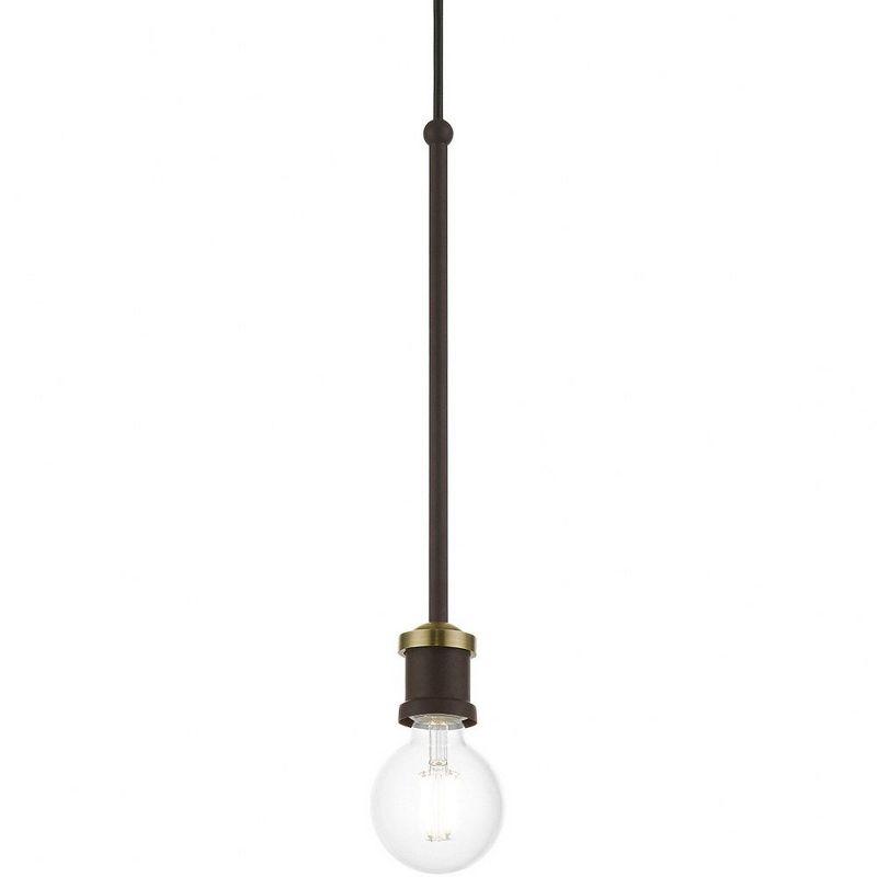 Livex Lighting Lansdale 1 - Light Pendant in  Bronze/Antique Brass