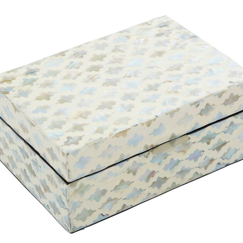 Set of 2 Wooden Boxes with Pattern - Olivia & May