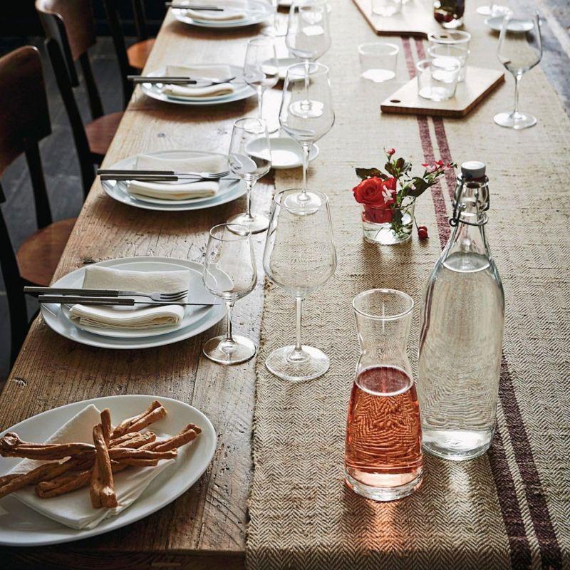 Bormioli Rocco Giara Glass Bottle with Airtight Clamp Lid, 33.75 oz - BPA-Free Bottle, Leakproof Glassware - Made in Italy (Clear)