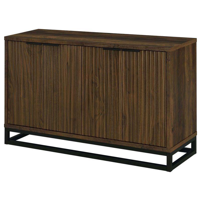 Coaster Ryatt Transitional 4 Door Wood Accent Cabinet Dark Pine