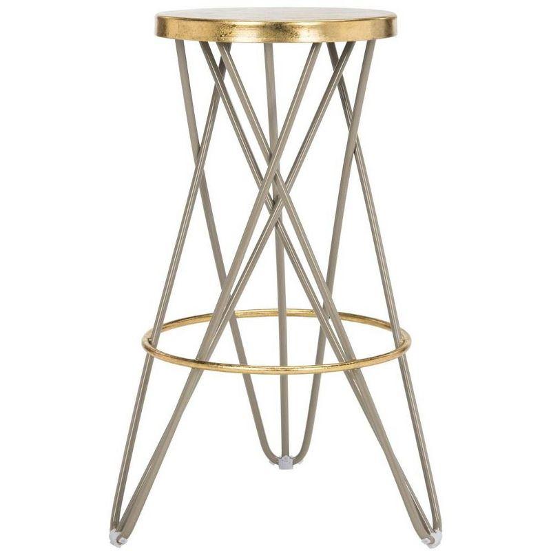 Lorna Gold Leaf Bar Stool  - Safavieh