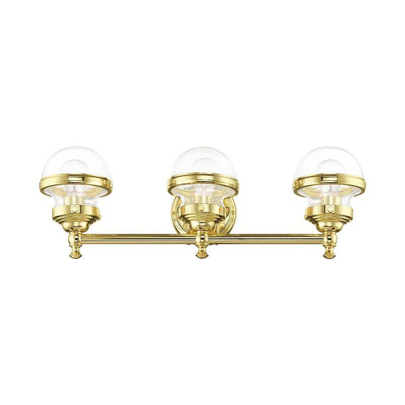 Livex Lighting Oldwick 3 - Light Vanity in  Polished Brass