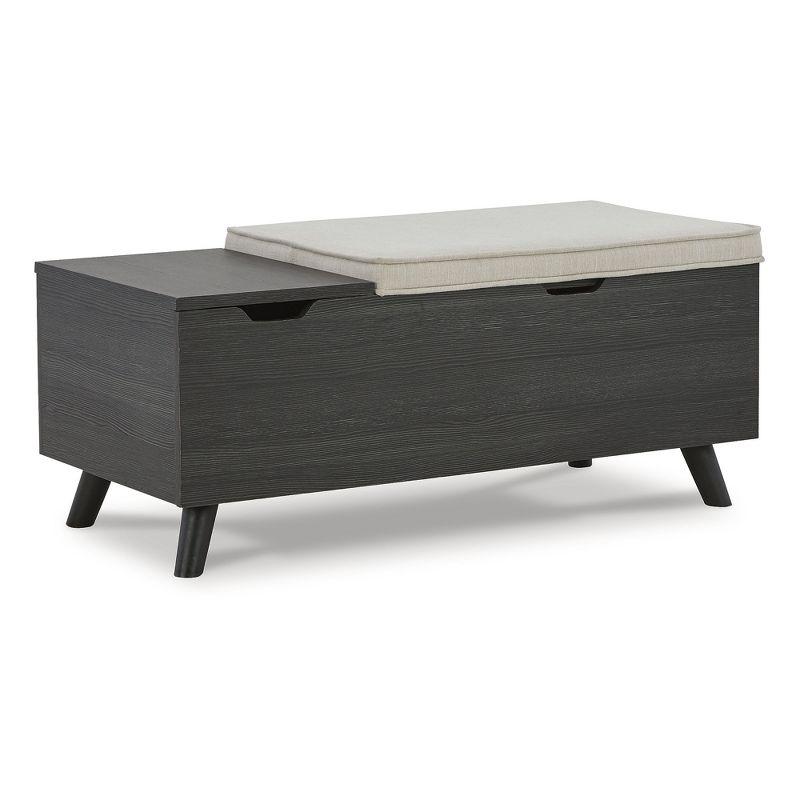 Traneisha Polyester Upholstered Storage Bench