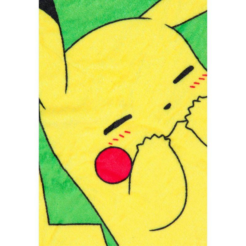 Pokemon 90's Character Box Design Gaming Plush Throw Blanket 46' x 60' Multicoloured