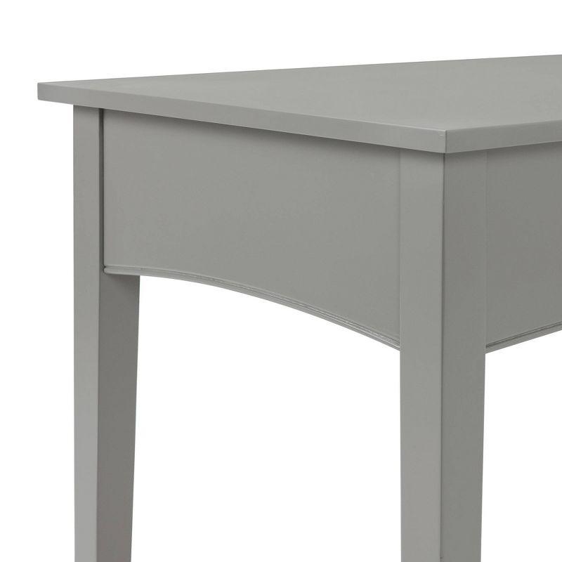 40" Shaker Cottage Desk Gray - Alaterre Furniture: Transitional Style, Pine Frame, Storage Drawer