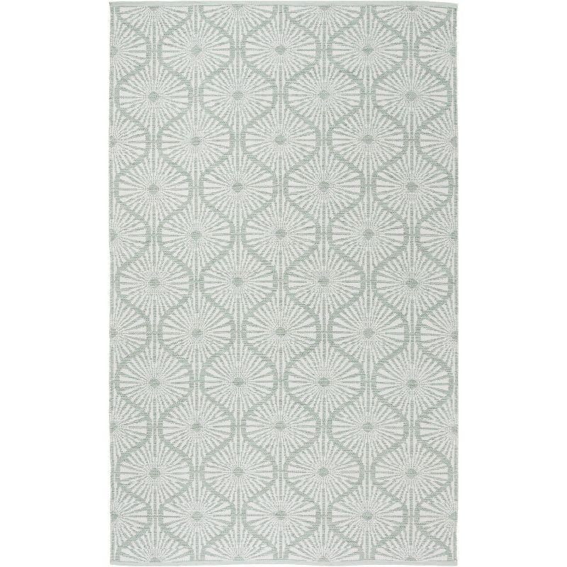 Montauk MTK606 Hand Woven Indoor Area Rug - Light Green/Ivory - 5'x8' - Safavieh