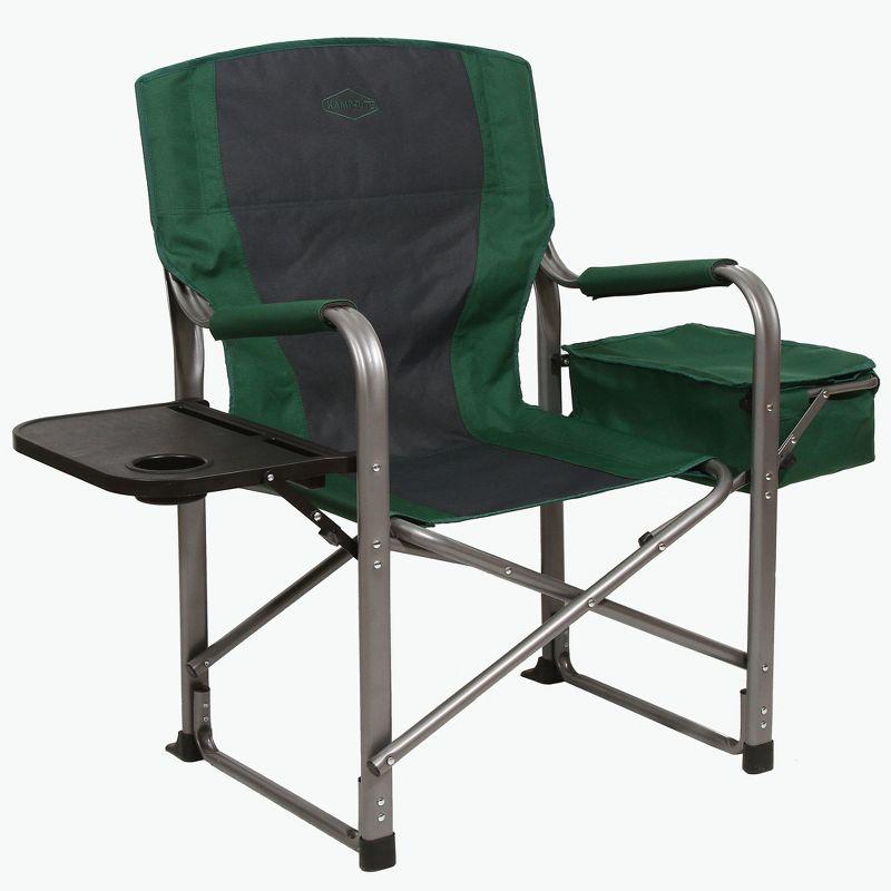 Kamp-Rite Portable Director's Chair w/Cooler, Cup Holder, & Side Table