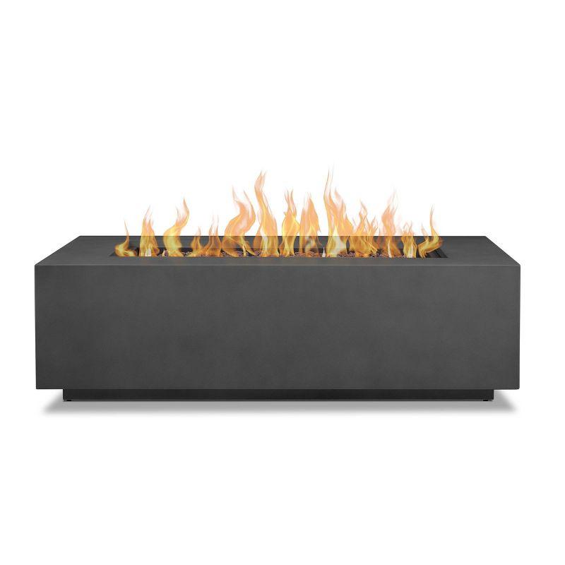 Aegean 54'' Weathered Slate Free-Standing Gas Fire Pit Table