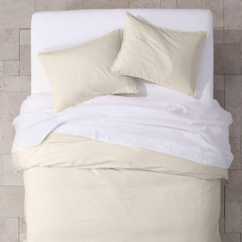 Heavyweight Linen Blend Duvet Cover & Pillow Sham Set - Casaluna™