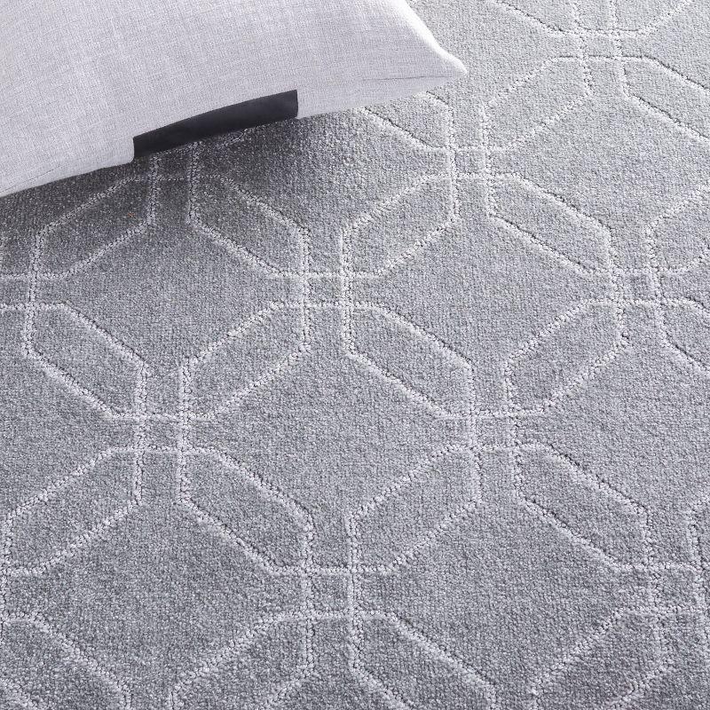 Pattern and Solid PNS406 Power Loomed Area Rug - Grey - 5'3"x7'6" - Safavieh.