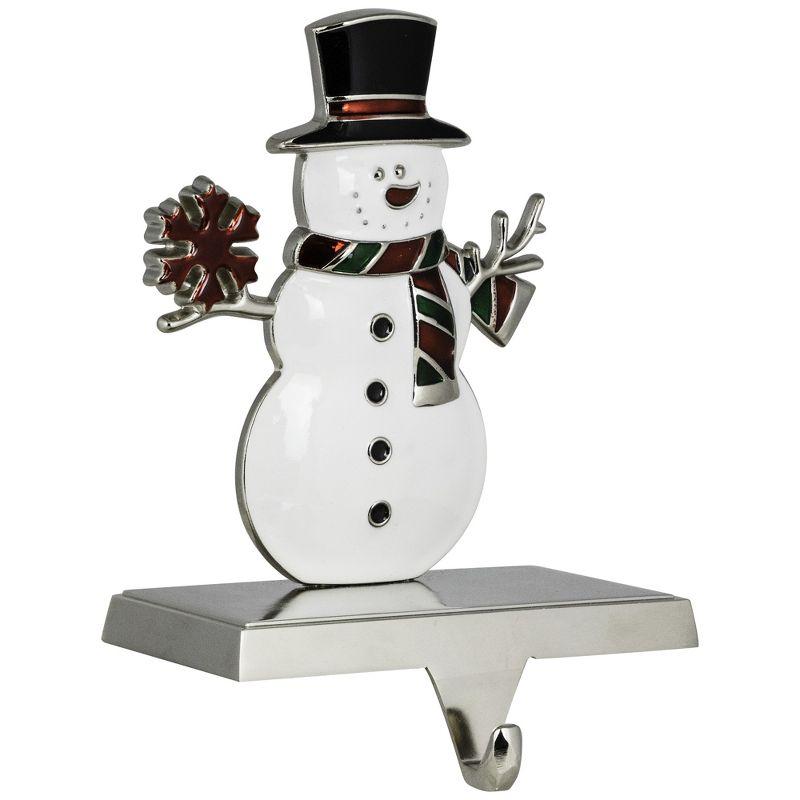 Northlight Smiling Snowman Christmas Stocking Holder - 6"