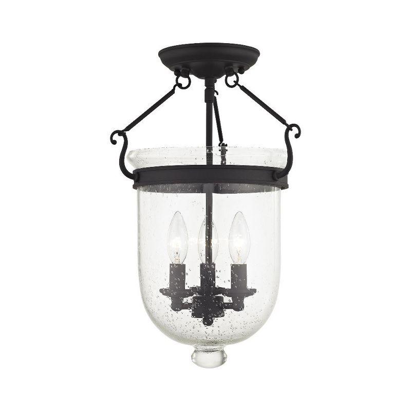Glass Semi Flush Mount