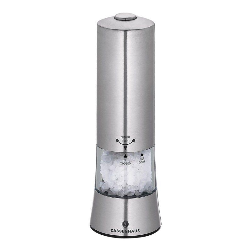Frieling Zassenhaus Gera Stainless Steel/Acrylic Electric Salt Mill