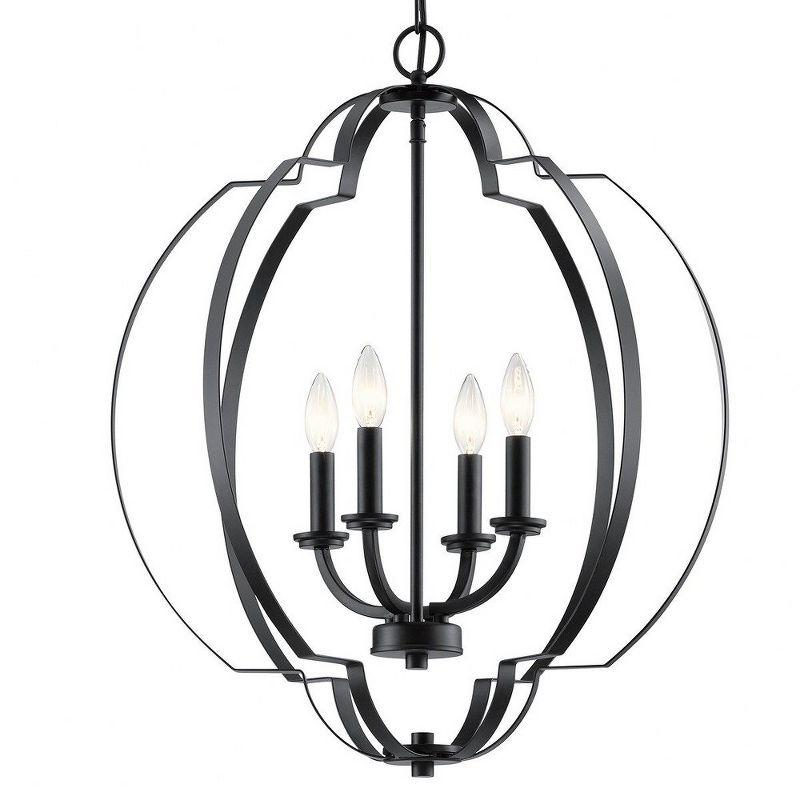 Voleta 26.25" 4 Light Foyer Pendant Black