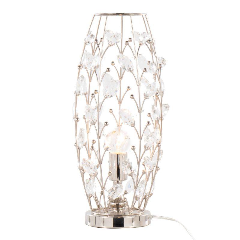 LumiSource Crystal Buds 18" Contemporary Metal Uplight Lamp: UL Listed
