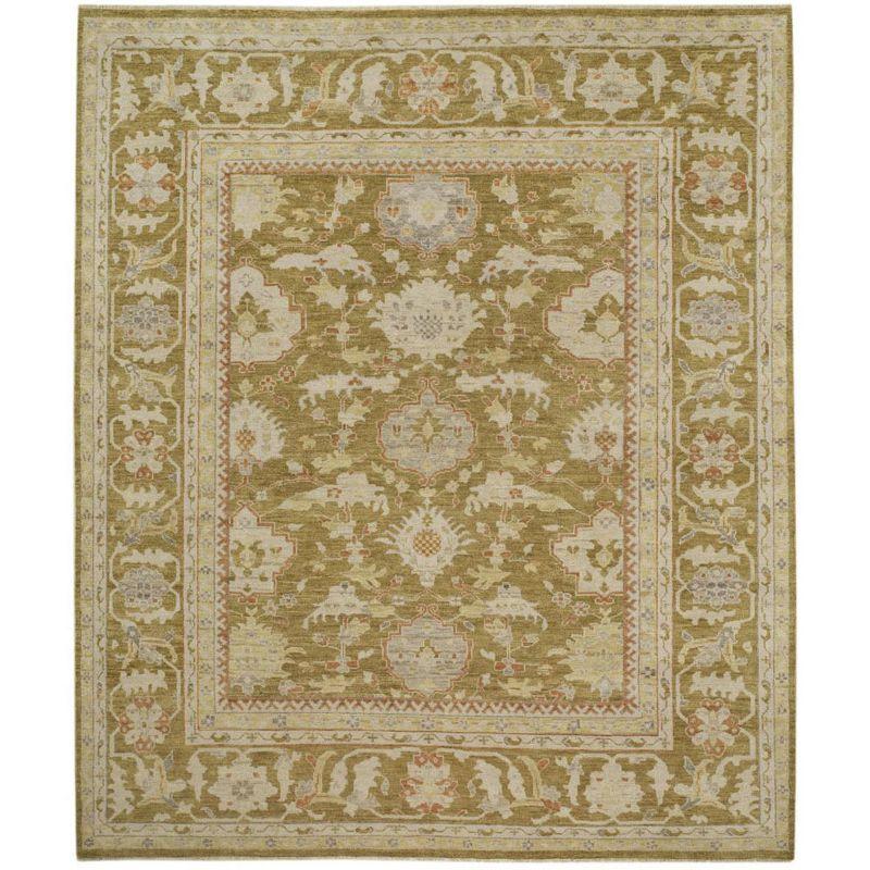 Sultanabad SUL1077 Hand Knotted Area Rug - Green - 8'x10' - Safavieh.