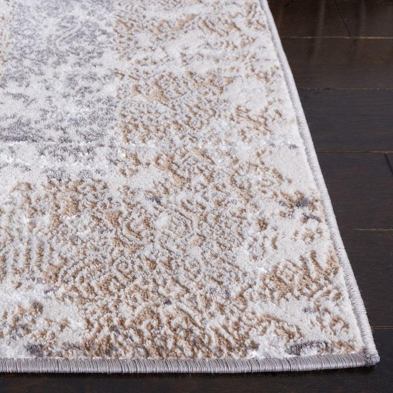 Amelia ALA271 Machine Made Indoor Area Rug - Beige/Gray - 6'-7"x6'-7" - Safavieh