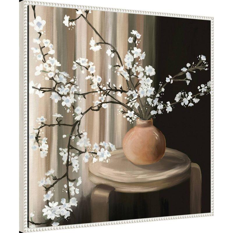 Amanti Art 30"x30" Still Life Blossoms by Elizabeth Medley: Hand-Stretched, Polystyrene Frame, Botanical Canvas