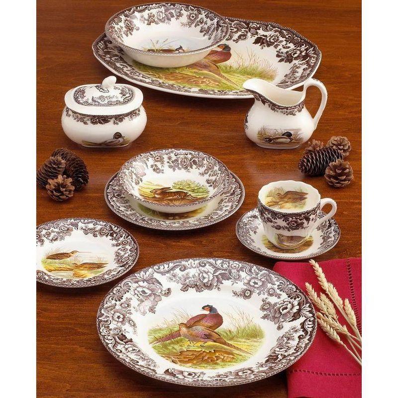 Countryside Elegance Ceramic White 5-Piece Entree Plate Set