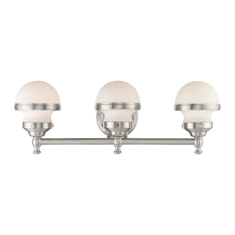 Livex Lighting Oldwick 3 - Light Vanity in  Brushed Nickel