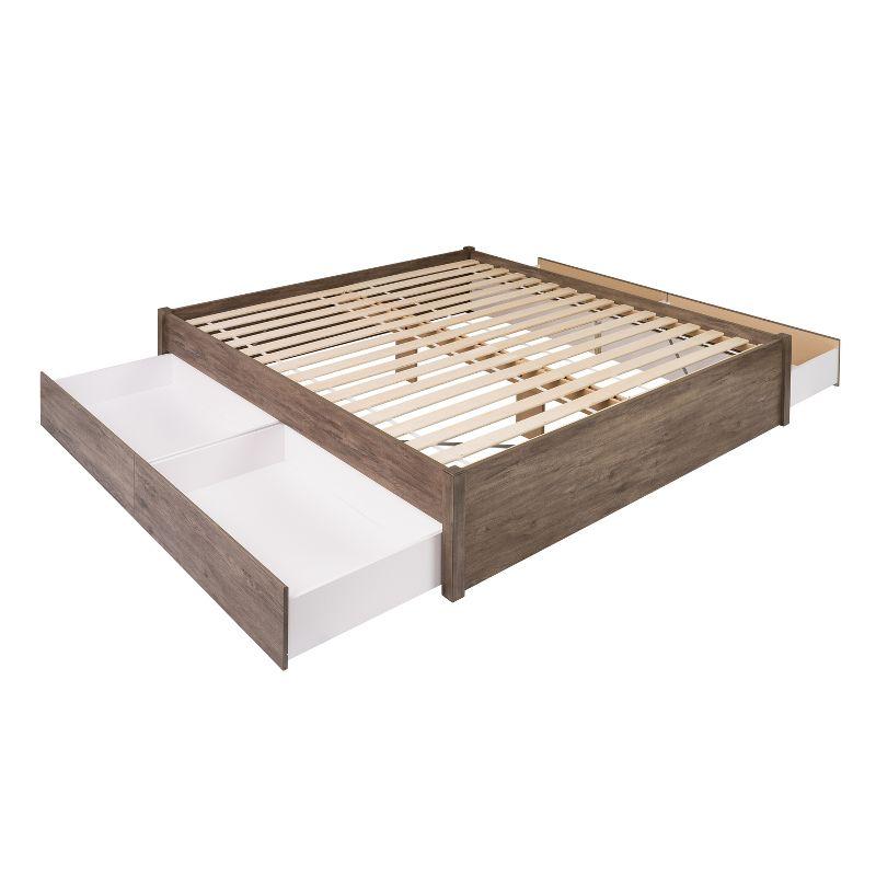 Select 4 - Post Platform Bed with 4 Drawers - Prepac