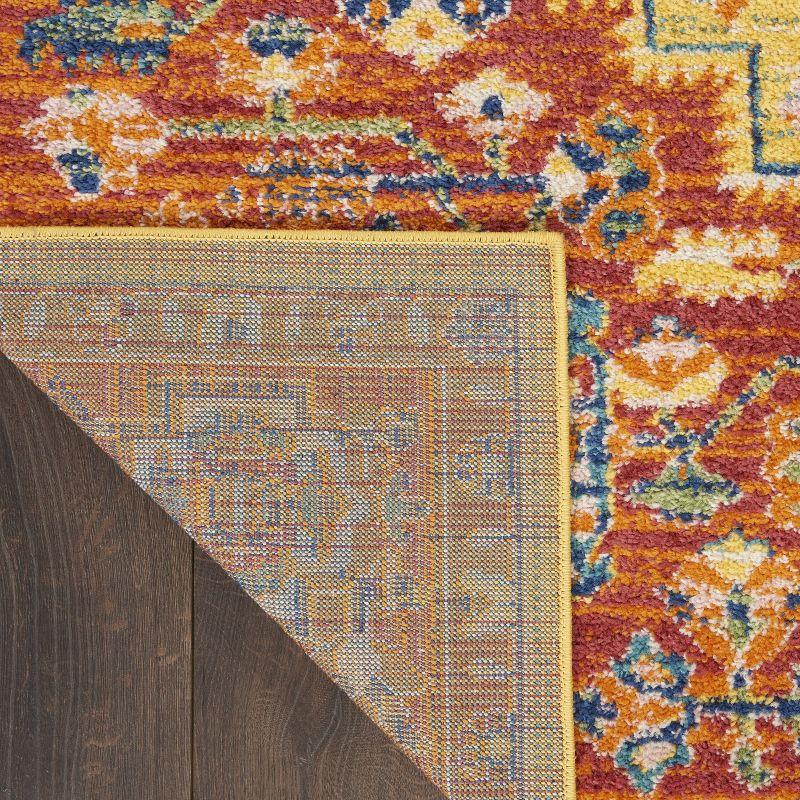 Nourison Allur Bohemian Indoor Rug Red Multicolor 2'3" x 7'6"