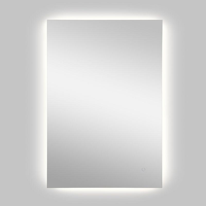 Nora 44" x 32" Sleek Frameless Anti-Fog LED Bathroom Vanity Mirror with Tri-Color Light