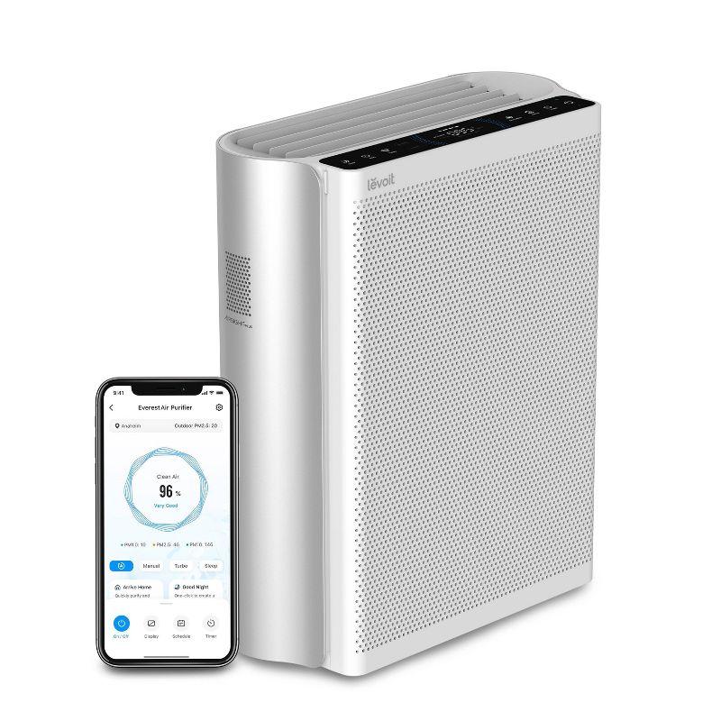 White HEPA H13 Filter Floor-Standing Air Purifier