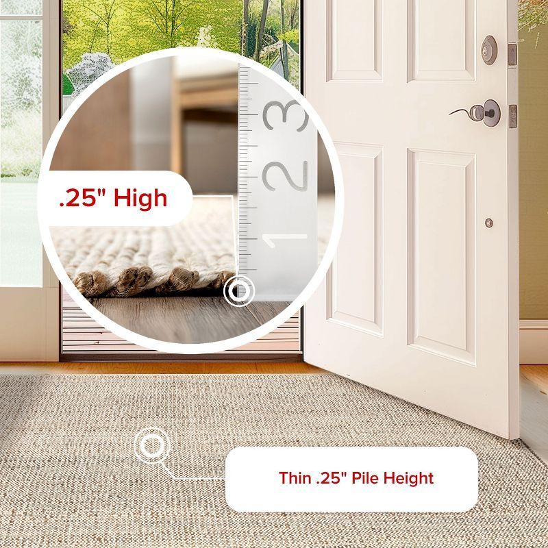 Nuloom 2x3 Elfriede Jute & Cotton Hand Woven Indoor Area Rug, Natural, Solid Rustic Farmhouse Style Natural Fiber Bedroom, Living Room,