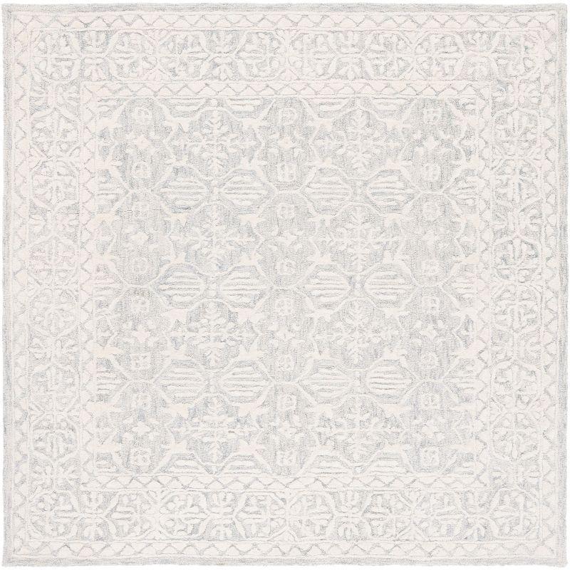 Metro MET903 Hand Tufted Indoor Area Rug - Light Grey/Ivory - 6'x6' - Safavieh