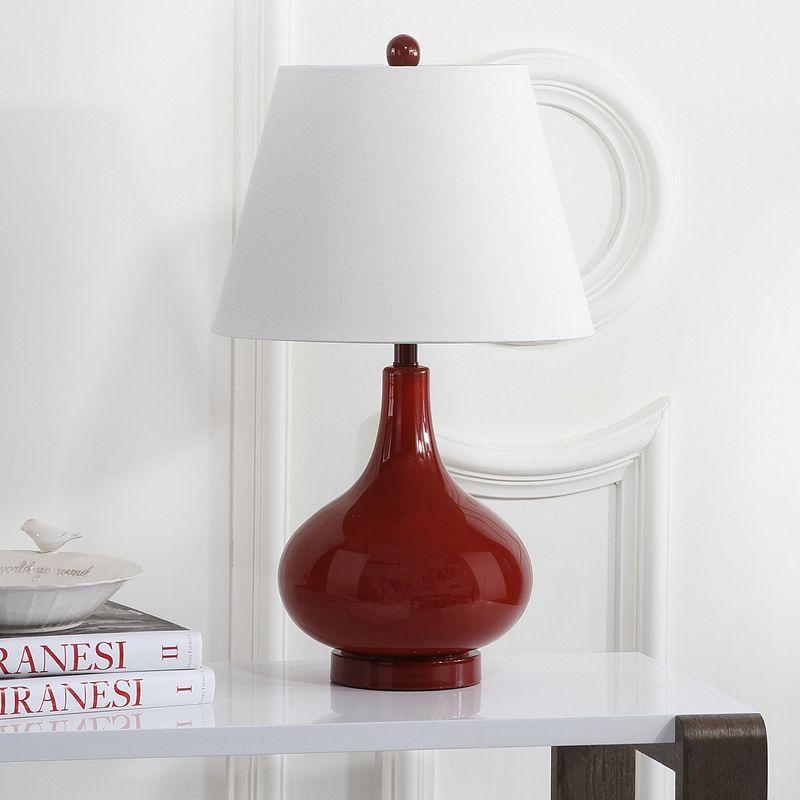 Amy Gourd Table Lamp (Set of 2) - 24 Inch Height - LIT4087 - Red - Safavieh