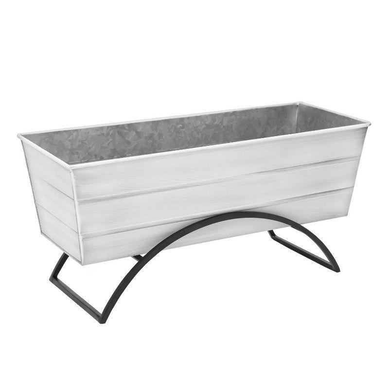 ACHLA Designs With Odette Stand Rectangular Steel Planter Boxes