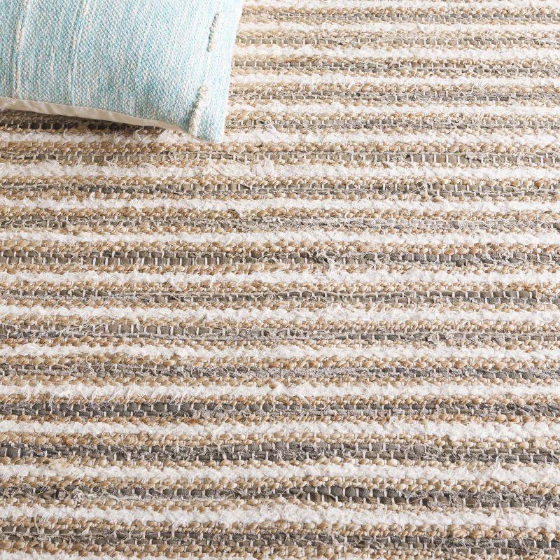 Cape Cod CAP151 Handmade Woven Area Rug - Natural/Ivory - 4' X 6' - Safavieh