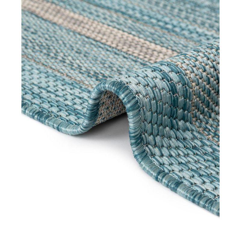 Unique Loom Outdoor Border Soft Border Border Woven Area Rug