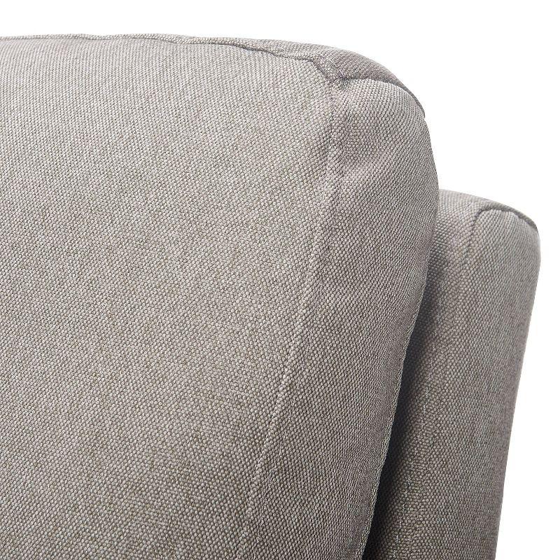 Tommy Hilfiger Russell Square Metal Frame Accent Chair, Mid-Century Modern, Medium-Soft Pillow Back