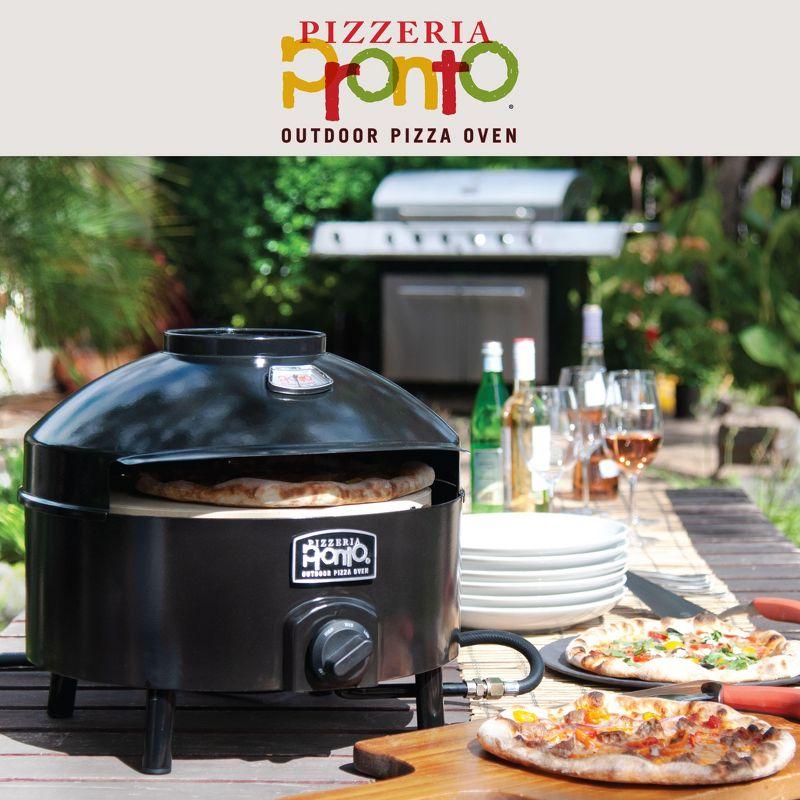 Pizzacraft Portable Outdoor Pizza Oven, Stonebaked Pizza Oven, Thermabond Technology, Even Heat Distribution, and 2 Baking Stones, Stainless Steel