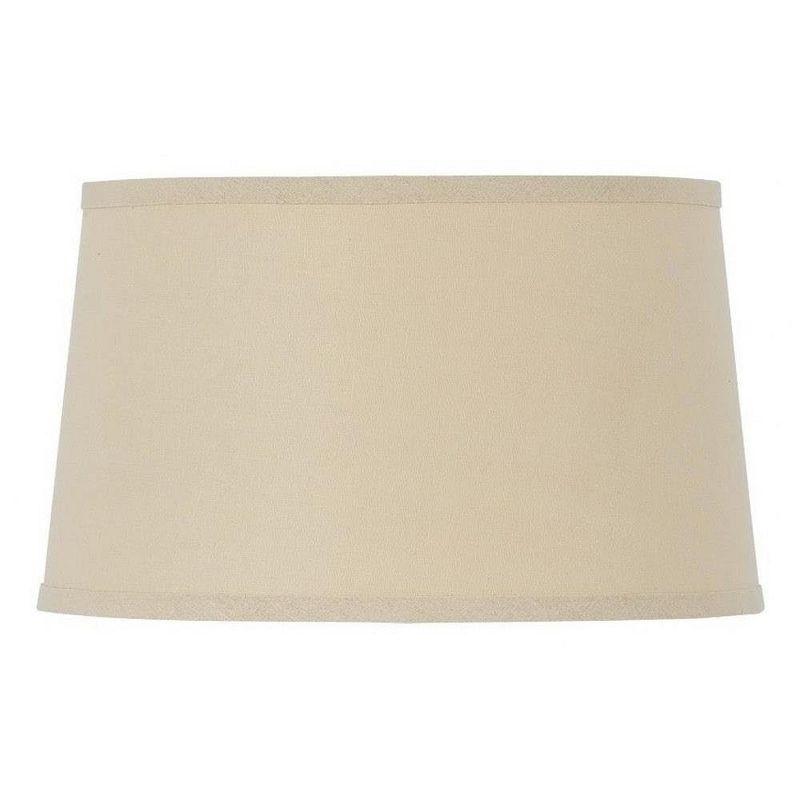 Beige Linen Drum Hardback Lamp Shade 16"