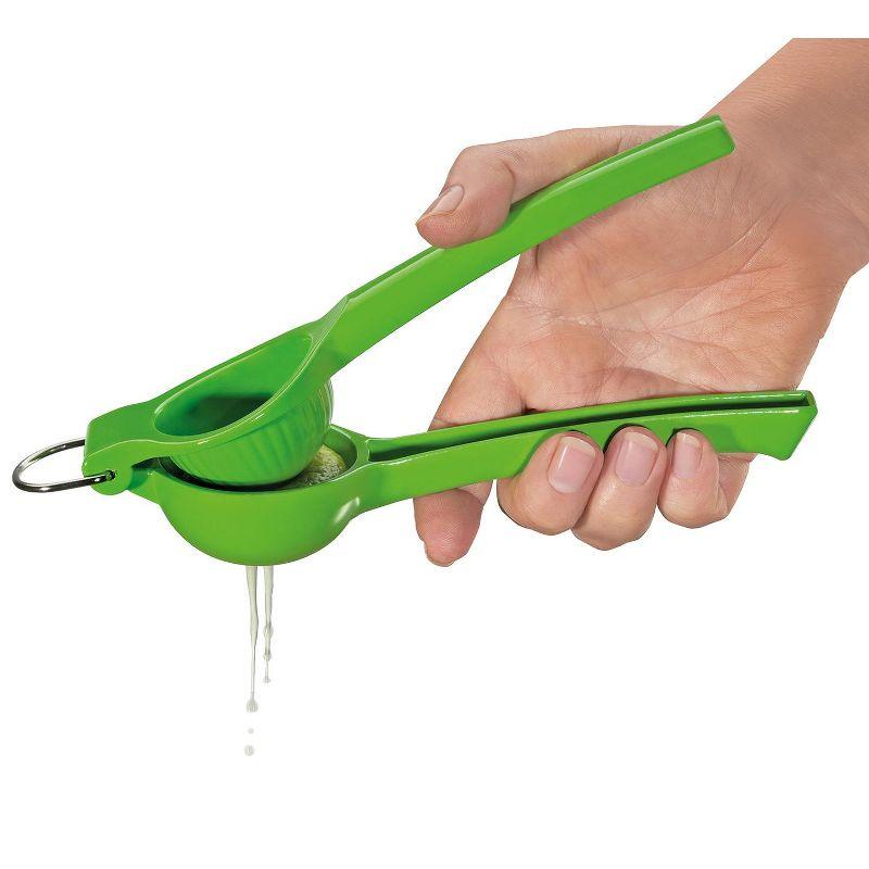 Cilio Aluminum Limetta Lime Squeezer, Green