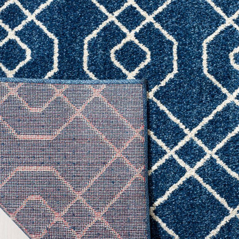 Amherst AMT407 Power Loomed Area Rug - Navy/Beige - 8'x10' - Safavieh.