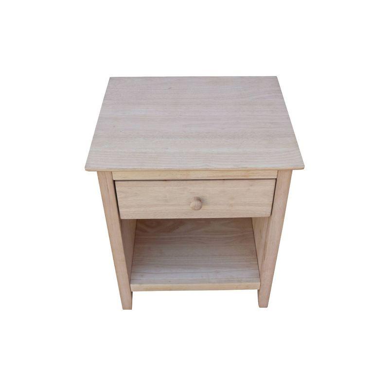 19.5" Nightstand Unfinished - International Concepts