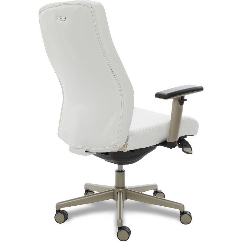 La-Z-Boy Baylor Bonded Leather Adjustable Ergonomic Executive Office Chair with Lumbar Support