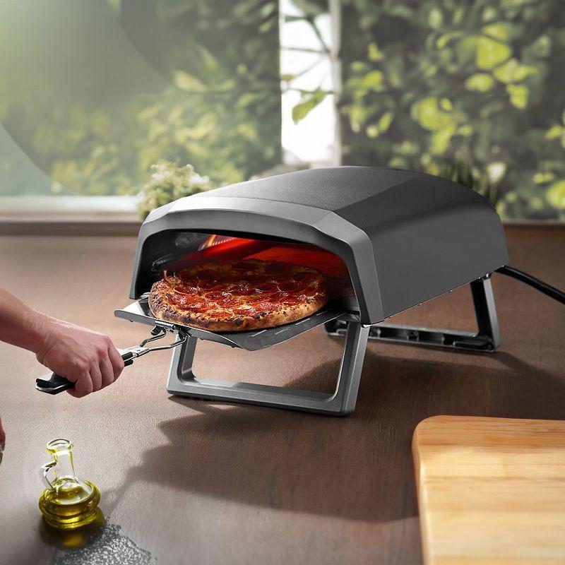 Commercial Chef Pizza Oven Outdoor - Propane Gas Portable for Outside (L-Shaped Burner)