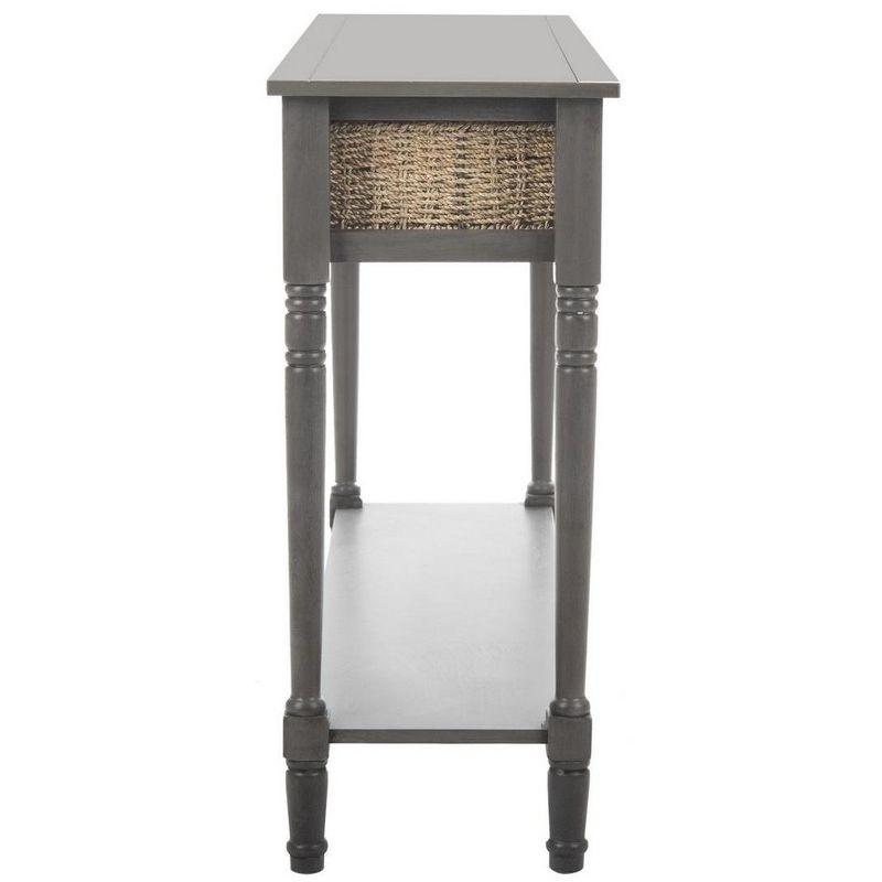 Winifred Wicker Console Table With Storage  - Safavieh