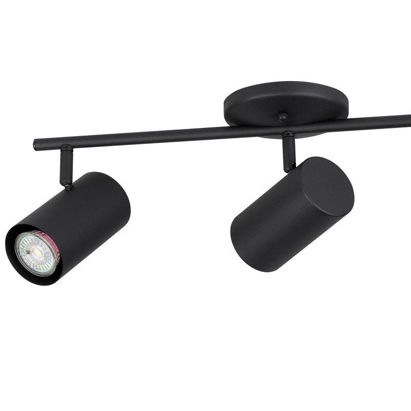 Calloway 3-Light Fixed Track Light Structured Black Finish Structured Black Shade - EGLO