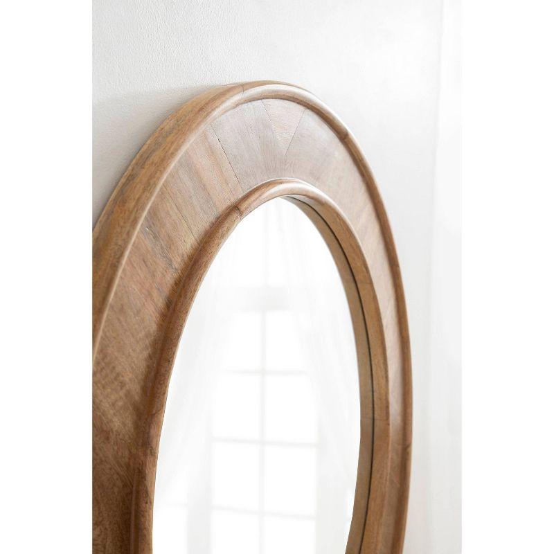 28"x28" Yahna Round Wall Mirror - Kate & Laurel All Things Decor