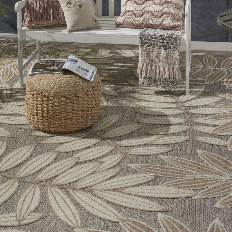 Nourison Aloha Floral Leaf Outdoor Area Rug